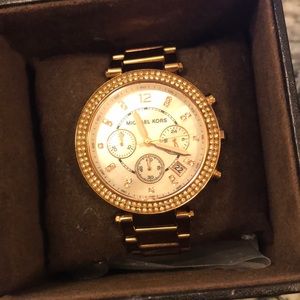 Rose gold Michael Kors watch